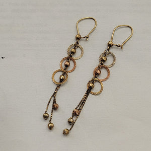 ARETES PAR ORO 14 K 2,70 GRMS (SEMINUEVO)