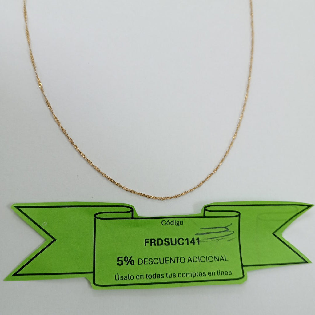 CADENA ORO 14 K 1,10 GRMS (SEMINUEVO)