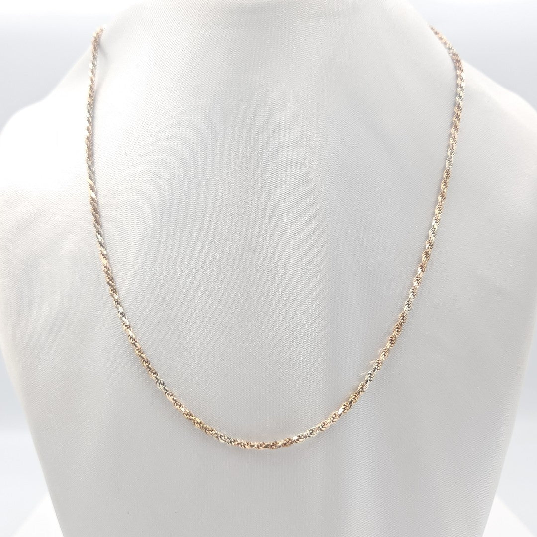 CADENA ORO COMBINADO 14 K 11,30 GRMS (SEMINUEVO)
