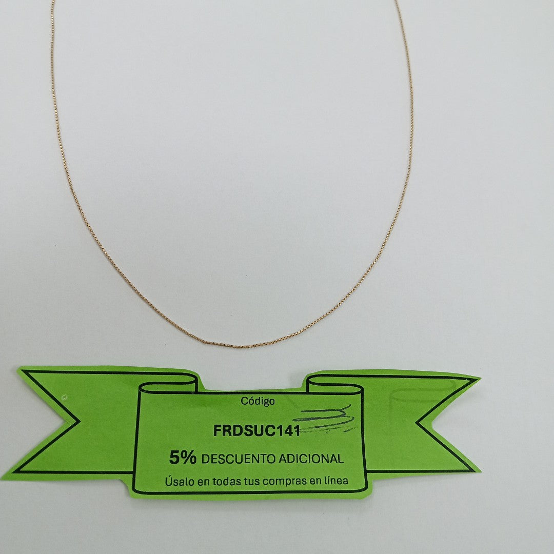 CADENA ORO 14 K 1,20 GRMS (SEMINUEVO)