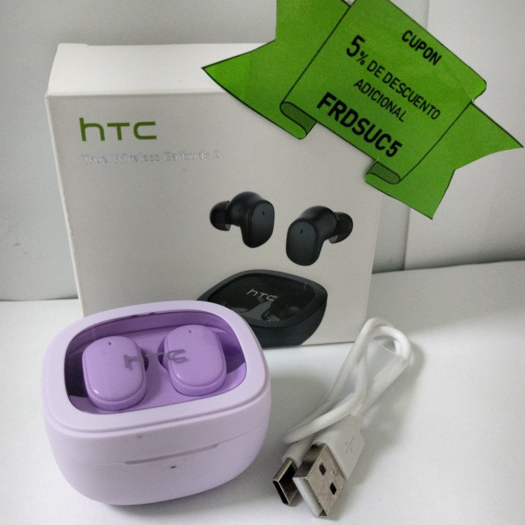 AUDIFONOS HTC EARBUDS 9 INALAMBRICO IN EAR (SEMINUEVO)
