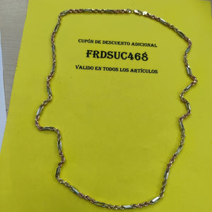 CADENA ORO COMBINADO 14 K 14.7 GRMS (SEMINUEVO)