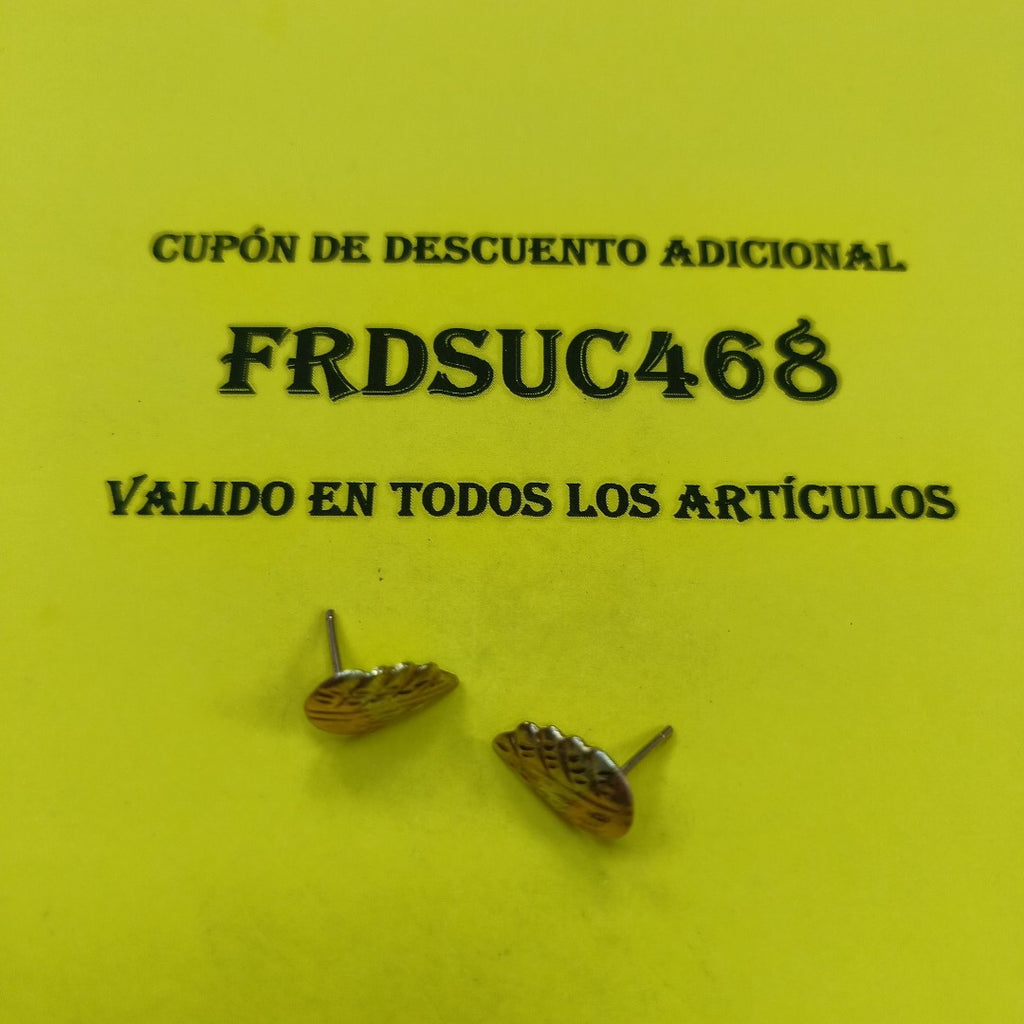 ARETES PAR ORO COMBINADO 10 K 0,90 GRMS (SEMINUEVO)