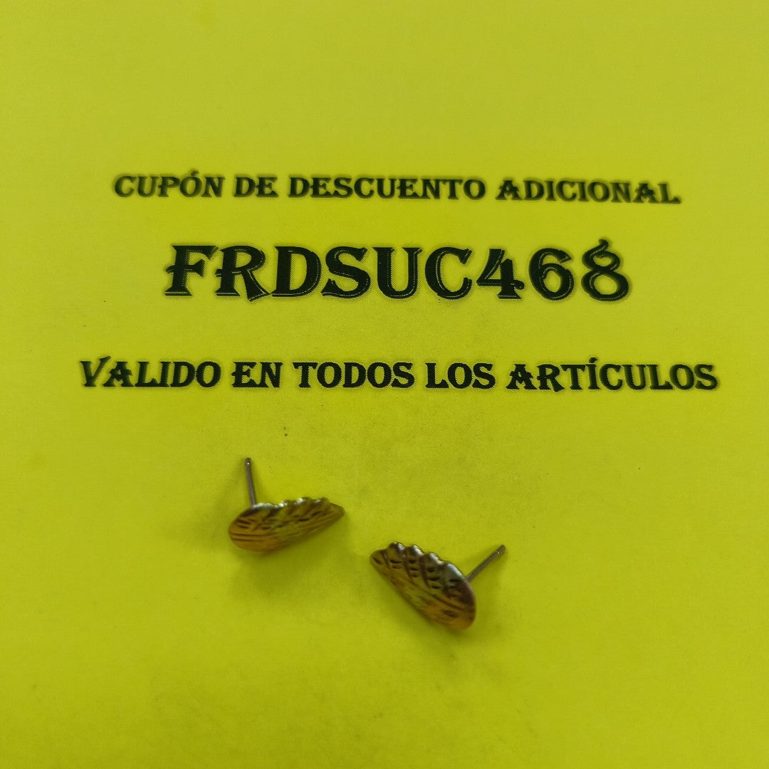 ARETES PAR ORO COMBINADO 10 K 0,90 GRMS (SEMINUEVO)