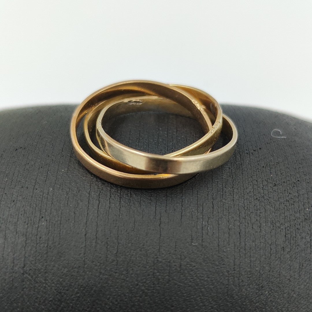 ARGOLLA ORO, ORO COMBINADO 14 K 4.8 GRMS (SEMINUEVO)