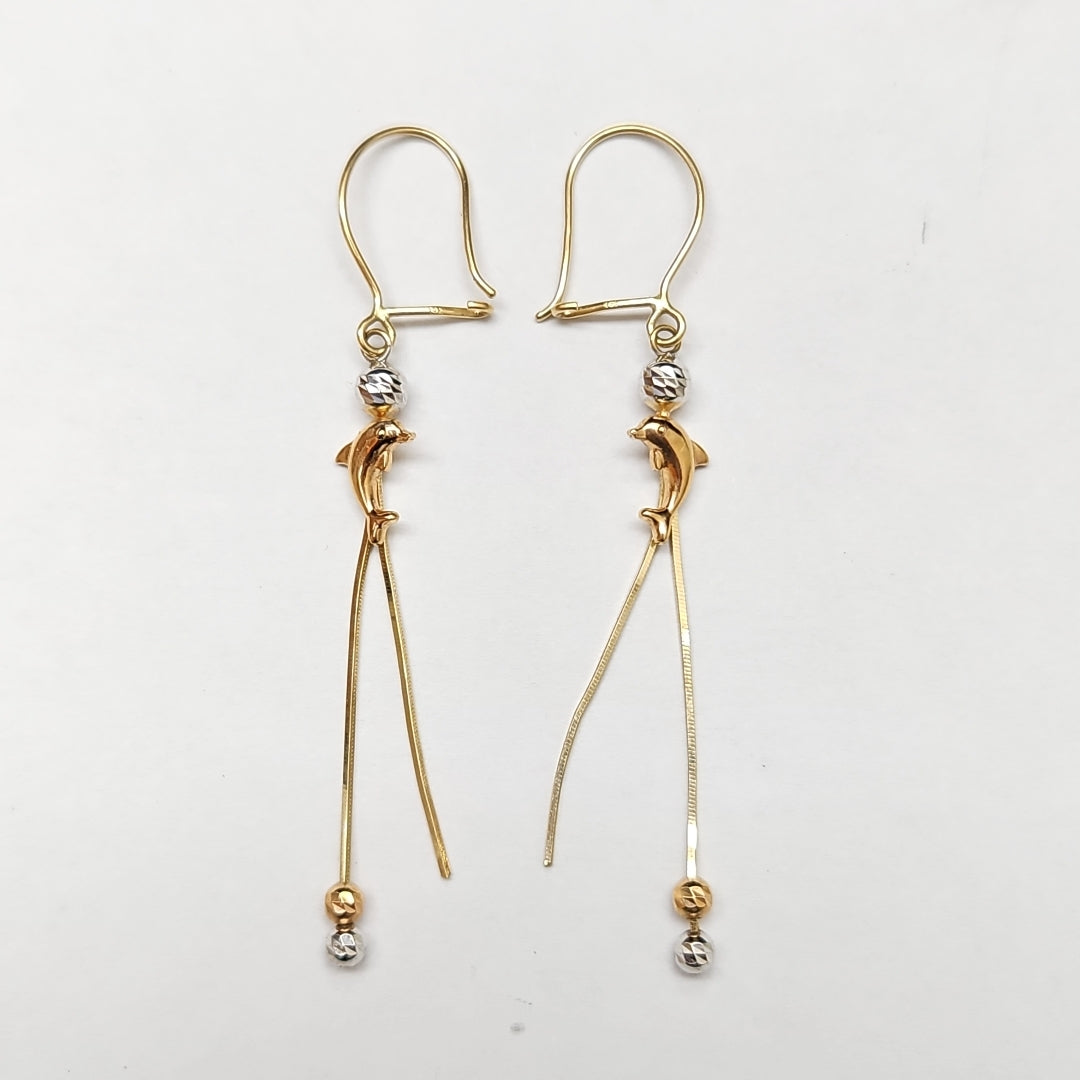 ARETES PAR ORO 14 K 2.5 GRMS (SEMINUEVO)