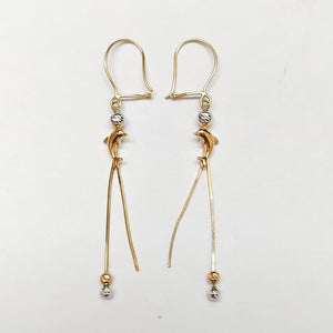 ARETES PAR ORO 14 K 2.5 GRMS (SEMINUEVO)