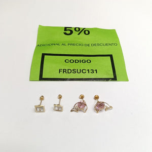 BROQUELES PAR ORO 10 K 1.1 GRMS (SEMINUEVO)