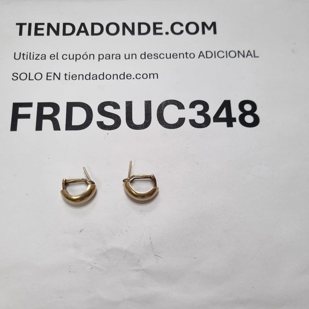ARETES PAR ORO 10 K 4.7 GRMS (SEMINUEVO)