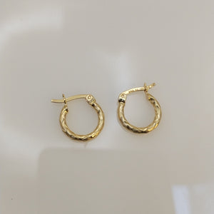 ARRACADAS PAR ORO 14 K 1,20 GRMS (SEMINUEVO)