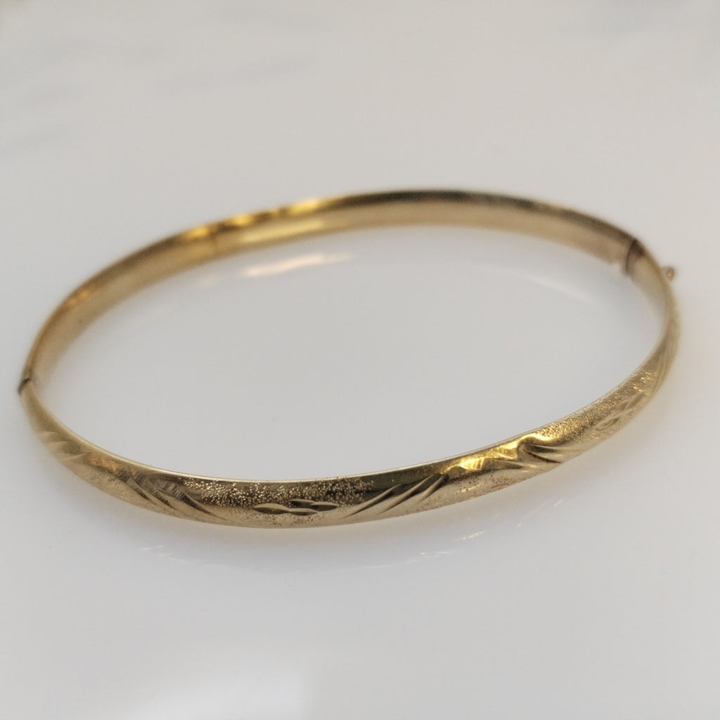 PULSERA RIGIDA ORO 10 K 6,30 GRMS (SEMINUEVO)