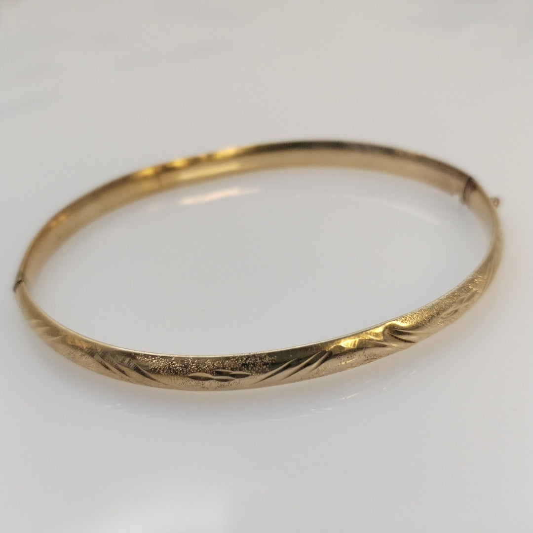 PULSERA RIGIDA ORO 10 K 6,30 GRMS (SEMINUEVO)
