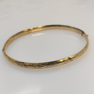 PULSERA RIGIDA ORO 10 K 6,30 GRMS (SEMINUEVO)
