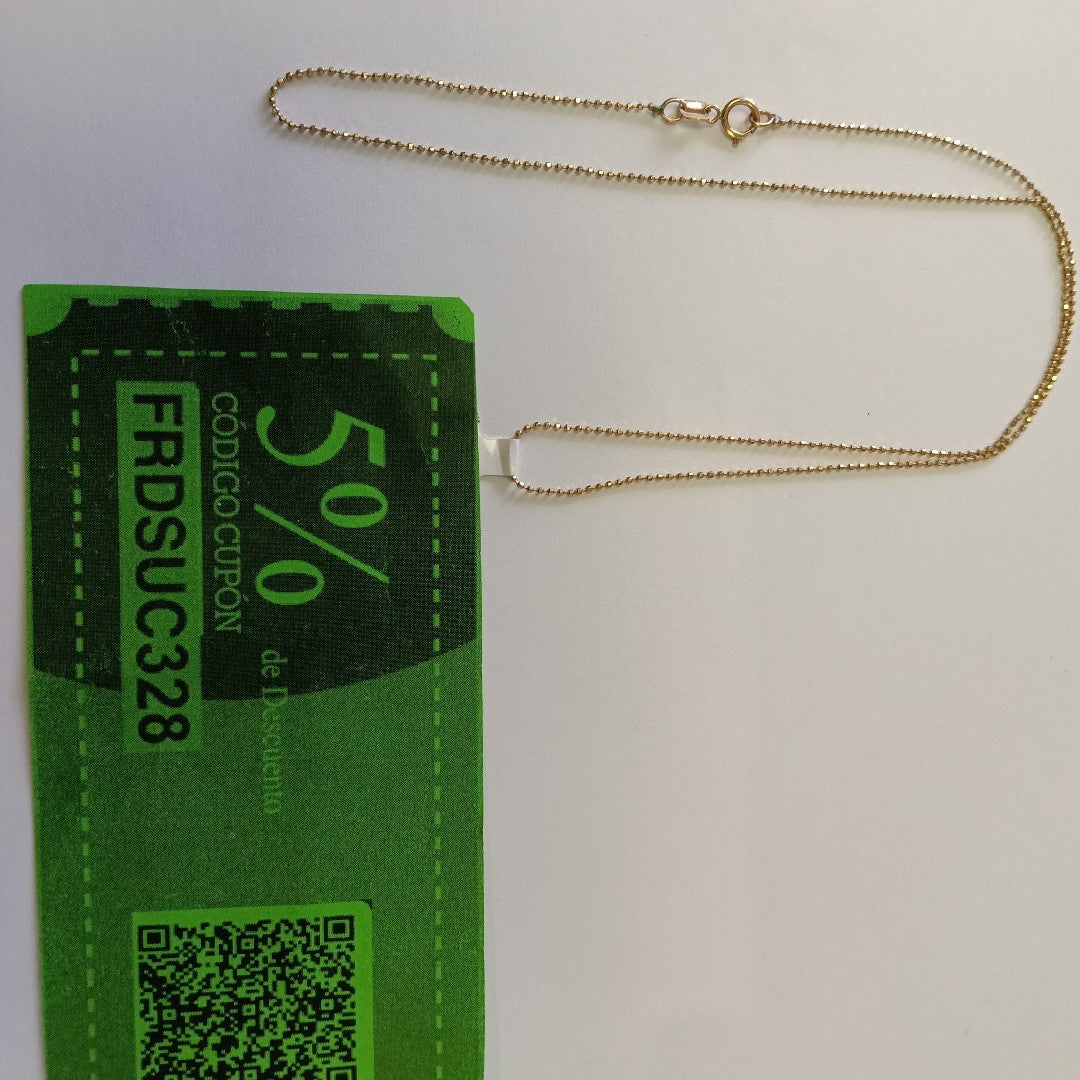 CADENA ORO 14 K 1.6 GRMS (SEMINUEVO)