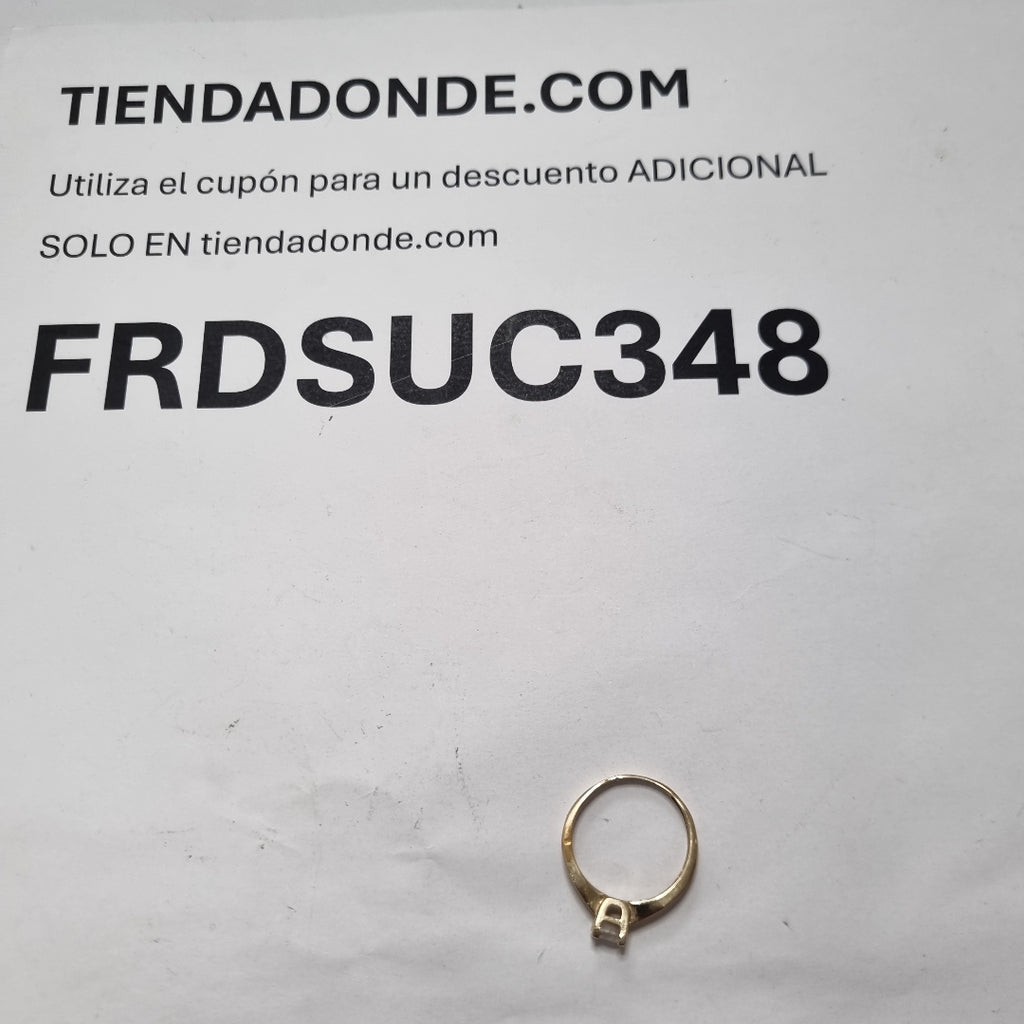 ANILLITO, SOLITARIO ORO 14 K 2.2 GRMS (SEMINUEVO)