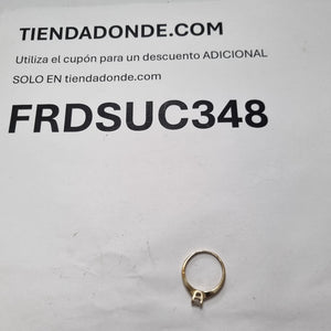 ANILLITO, SOLITARIO ORO 14 K 2.2 GRMS (SEMINUEVO)