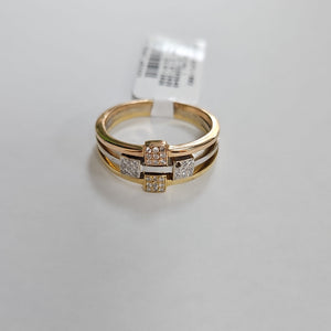 ANILLO ORO COMBINADO 18 K 7,40 GRMS (SEMINUEVO)