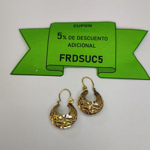 ARRACADAS PAR ORO 14 K 2.3 GRMS (SEMINUEVO)