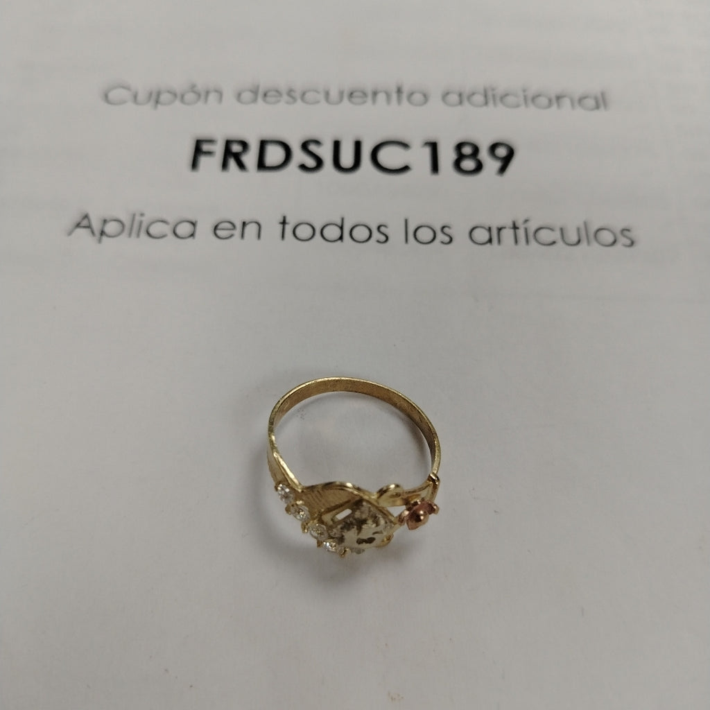 ANILLITO ORO COMBINADO 10 K 3 GRMS (SEMINUEVO)
