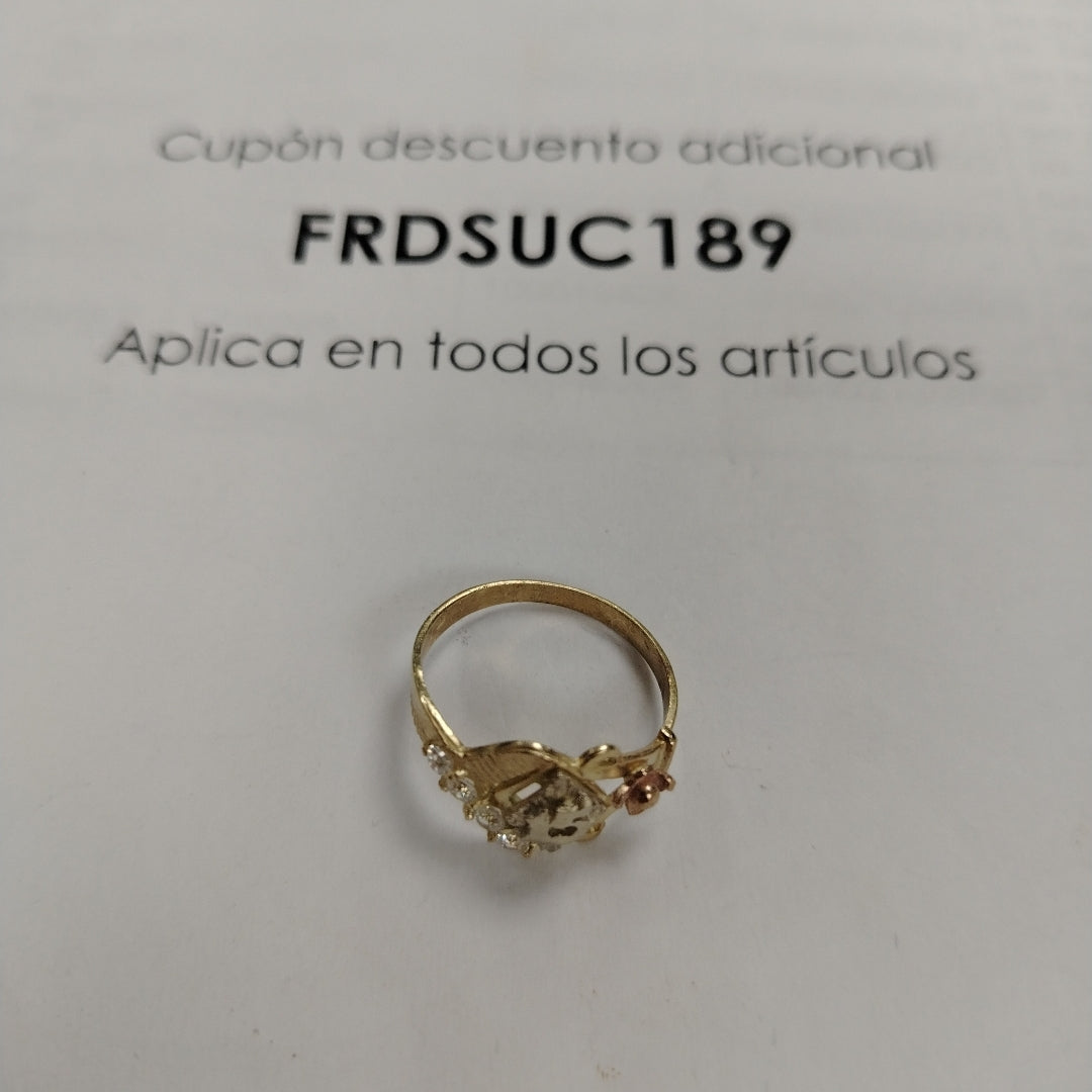 ANILLITO ORO COMBINADO 10 K 3 GRMS (SEMINUEVO)