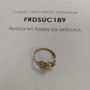 ANILLITO ORO COMBINADO 10 K 3 GRMS (SEMINUEVO)