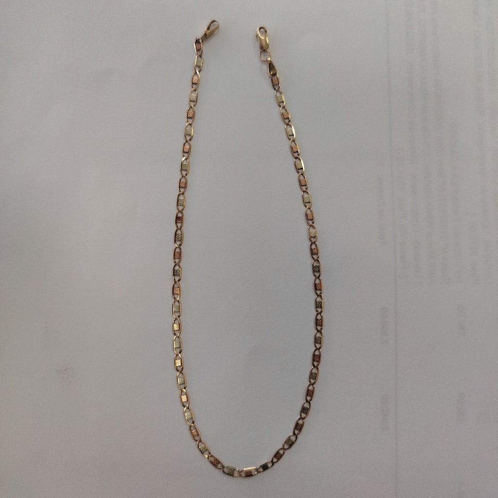 CADENA ORO, ORO COMBINADO 10 K 1.6 GRMS (SEMINUEVO)