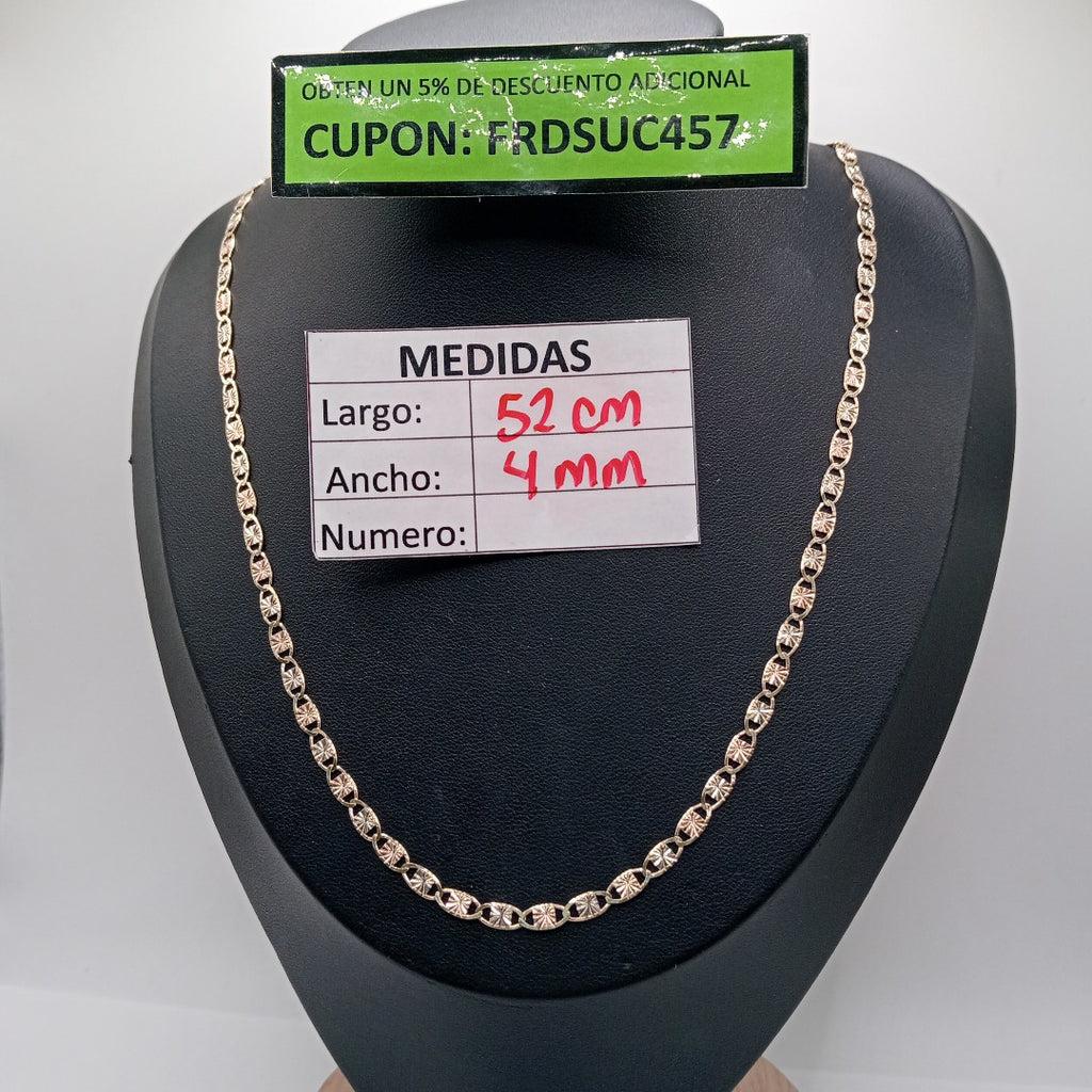 CADENA ORO COMBINADO 10 K 6.8 GRMS (SEMINUEVO)