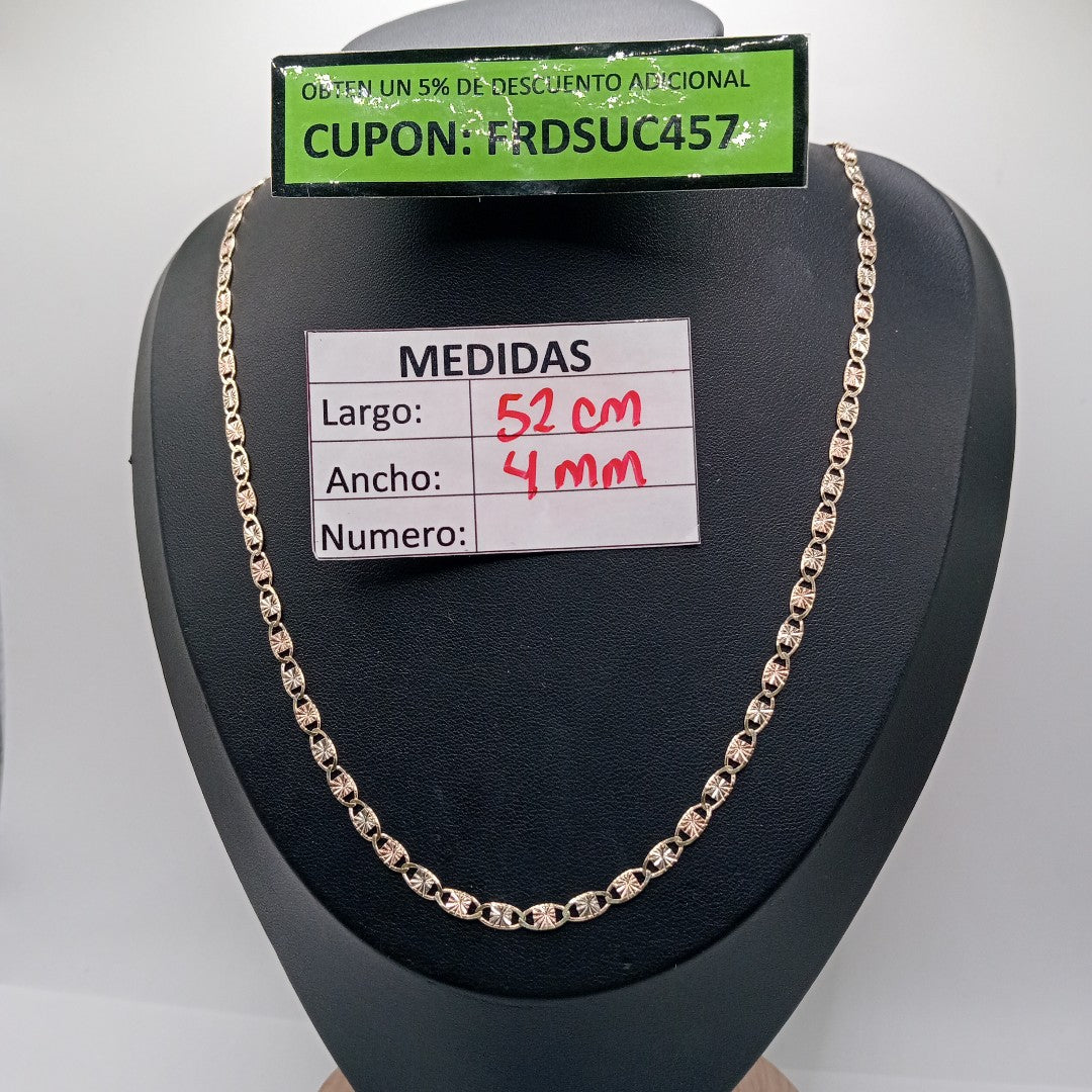 CADENA ORO COMBINADO 10 K 6.8 GRMS (SEMINUEVO)