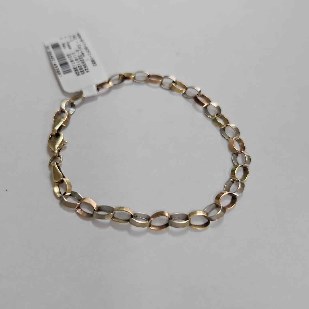 PULSERA ORO COMBINADO 14 K 2,20 GRMS (SEMINUEVO)