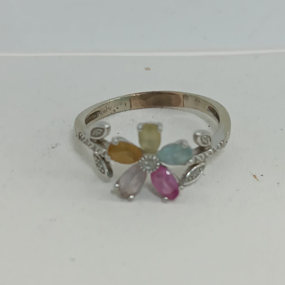 ANILLO ORO BLANCO 14 K 3,80 GRMS (SEMINUEVO)
