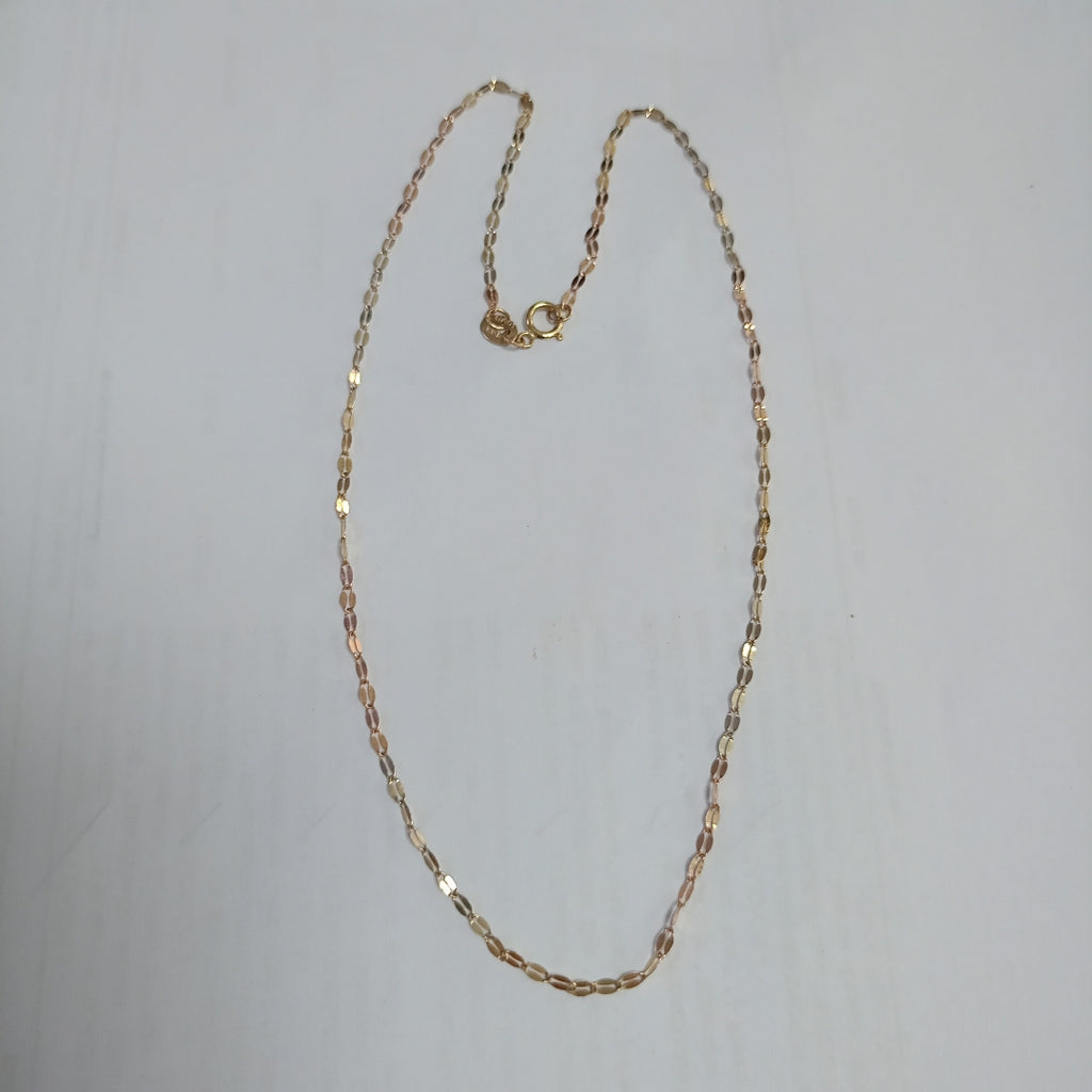 CADENA ORO COMBINADO 10 K 0.9 GRMS (SEMINUEVO)