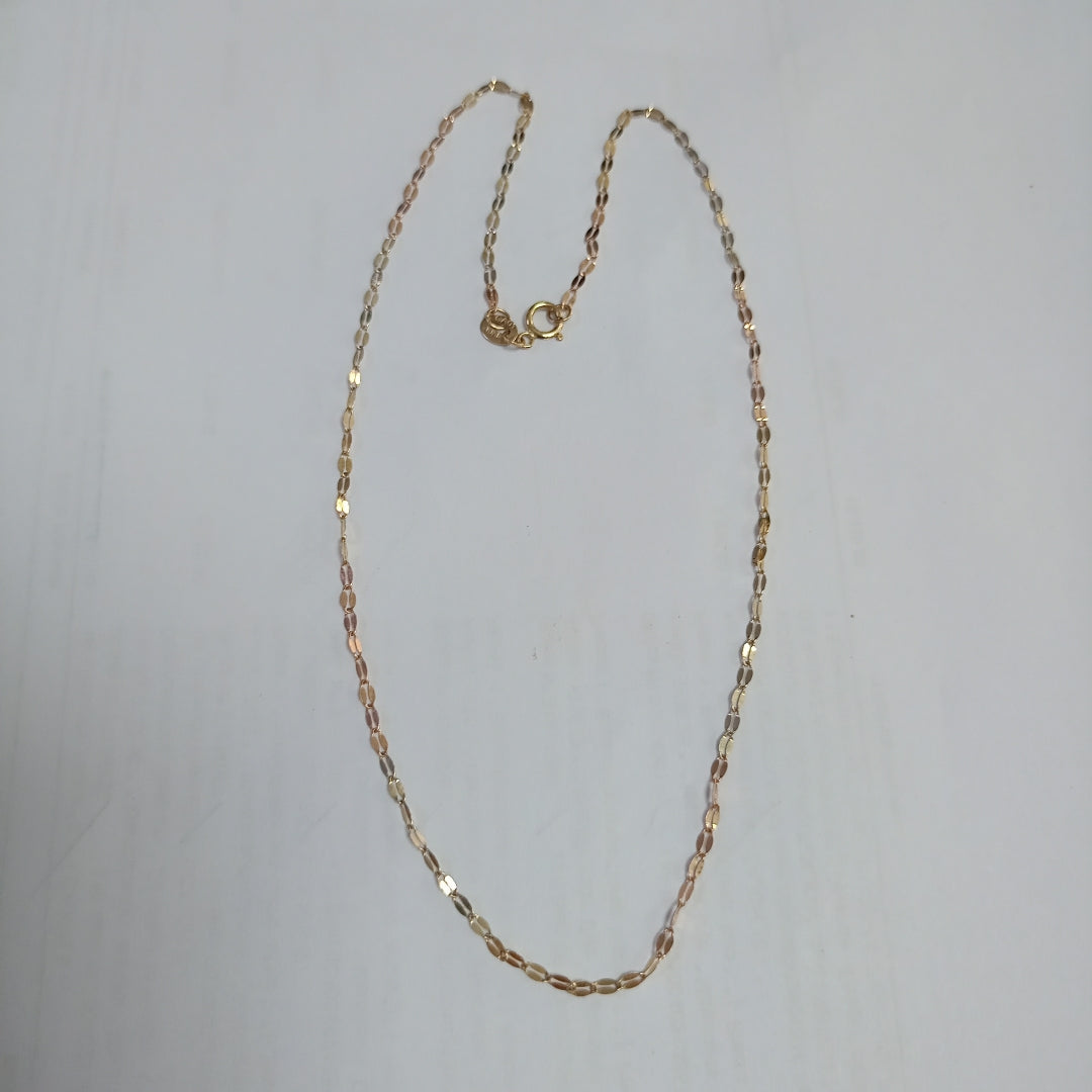 CADENA ORO COMBINADO 10 K 0.9 GRMS (SEMINUEVO)