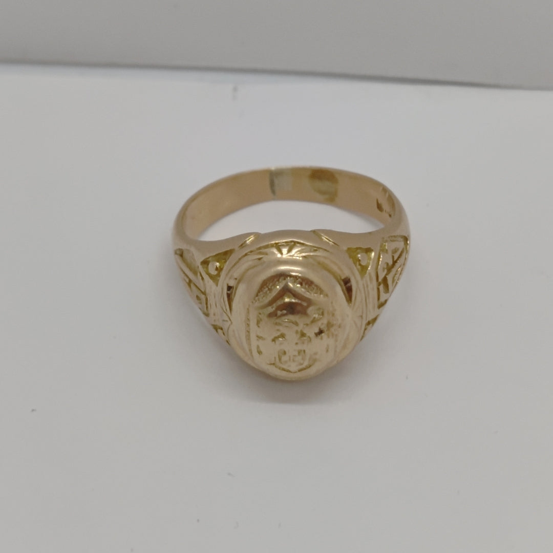 ANILLO DE GRADUACIÓN ORO 14 K 7.5 GRMS (SEMINUEVO)
