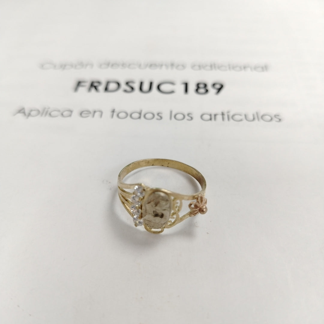 ANILLITO ORO COMBINADO 10 K 2.4 GRMS (SEMINUEVO)