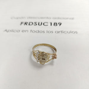 ANILLITO ORO COMBINADO 10 K 2.4 GRMS (SEMINUEVO)