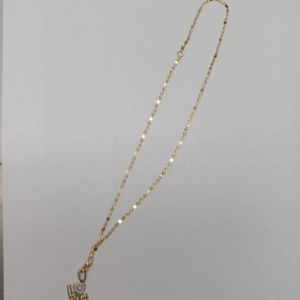 CADENA, DIJE ORO 14 K 3.7 GRMS (SEMINUEVO)