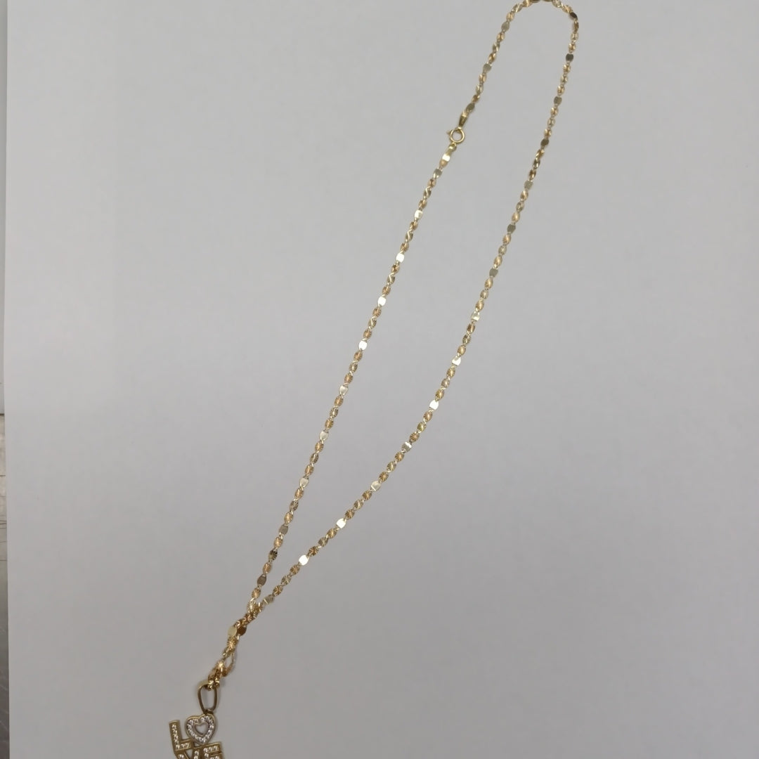 CADENA, DIJE ORO 14 K 3.7 GRMS (SEMINUEVO)