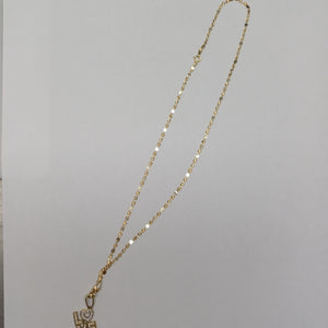 CADENA, DIJE ORO 14 K 3.7 GRMS (SEMINUEVO)