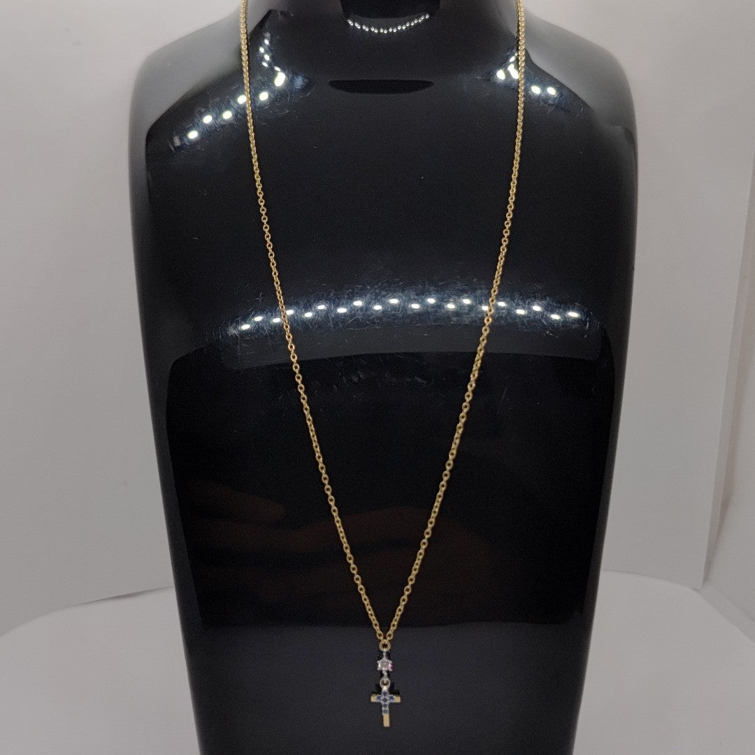CADENA, CRUZ ORO 14 K 2.1 GRMS (SEMINUEVO)
