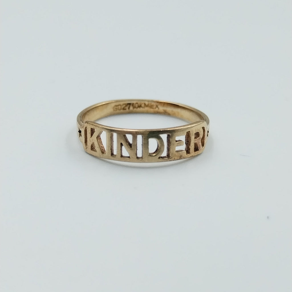 ANILLO DE GRADUACIÓN ORO 10 K 0.7 GRMS (SEMINUEVO)