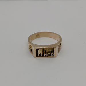 ANILLO DE GRADUACIÓN ORO 10 K 5.6 GRMS (SEMINUEVO)