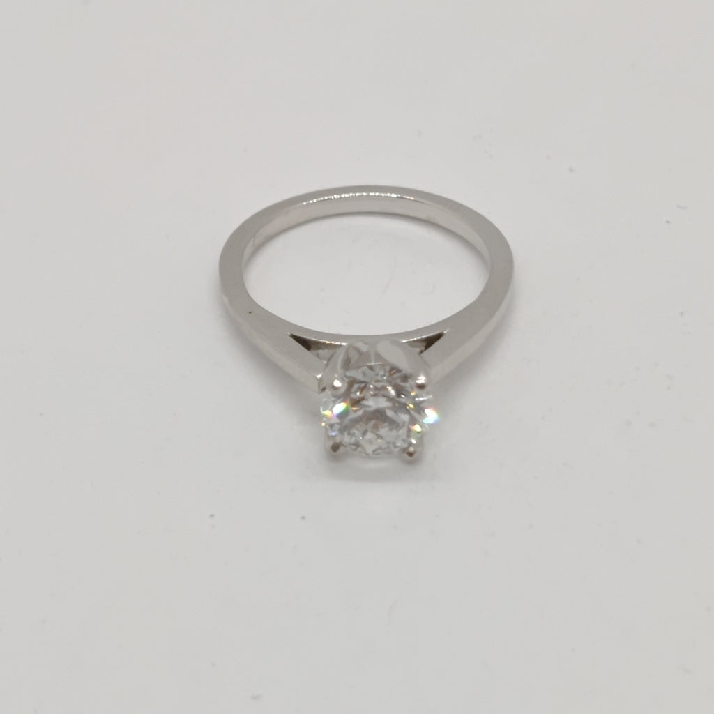 SOLITARIO ORO BLANCO 14 K 2,50 GRMS (SEMINUEVO)