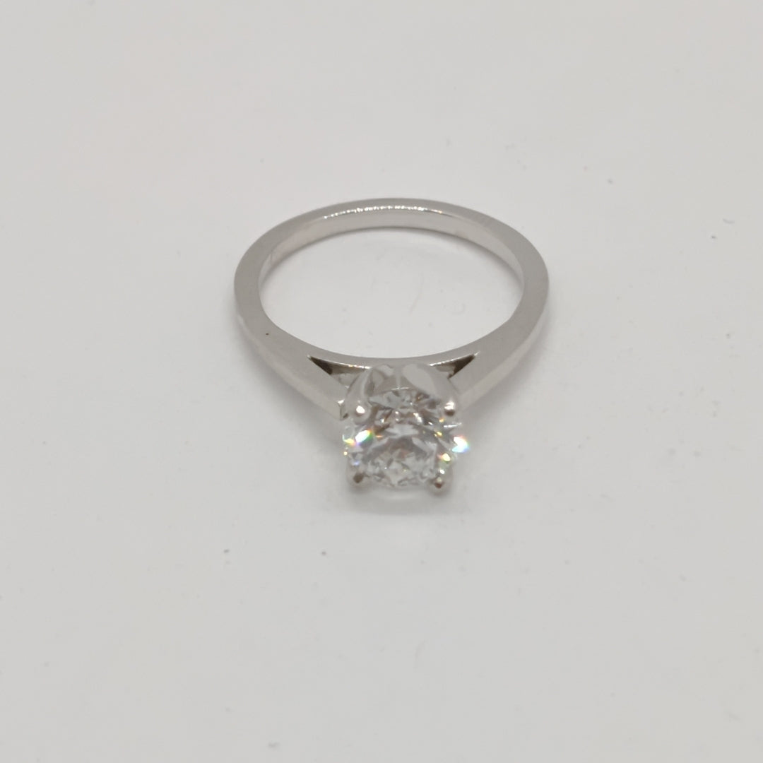 SOLITARIO ORO BLANCO 14 K 2,50 GRMS (SEMINUEVO)