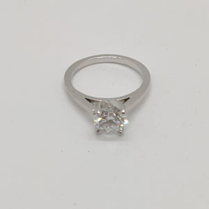SOLITARIO ORO BLANCO 14 K 2,50 GRMS (SEMINUEVO)