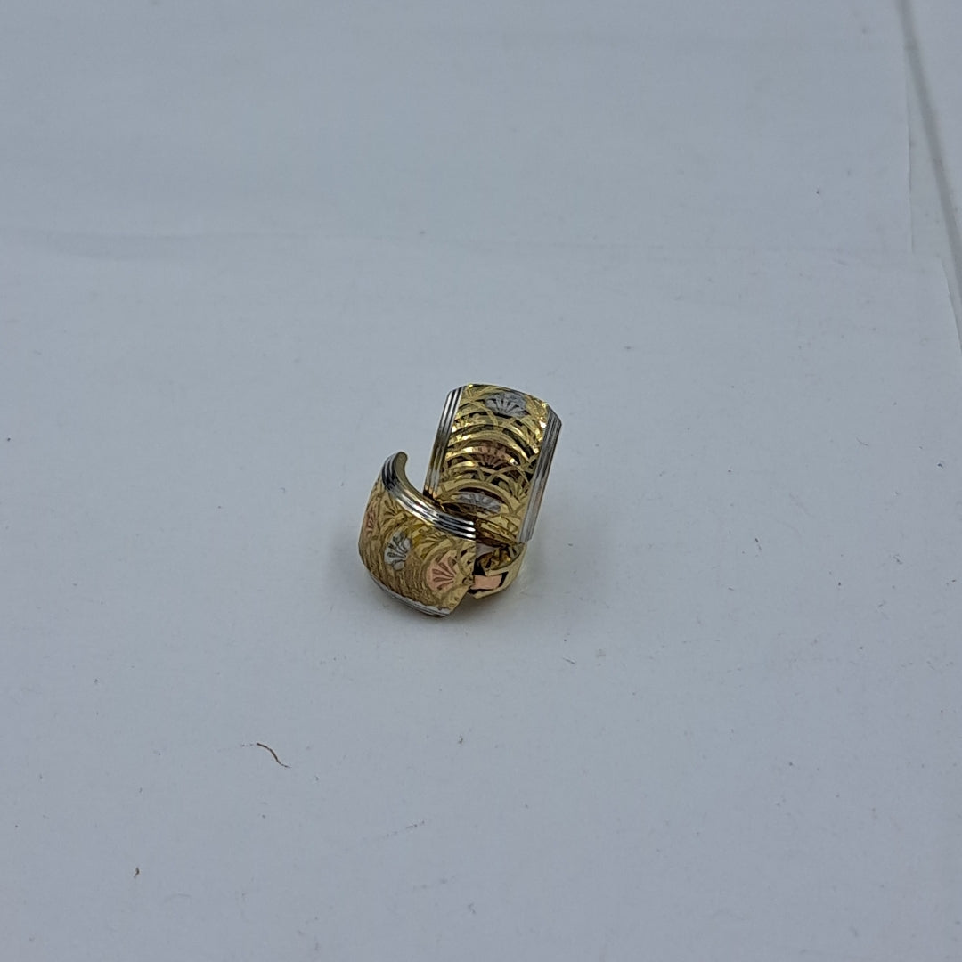 ARETES PAR ORO, ORO COMBINADO 10 K 2.3 GRMS (SEMINUEVO)