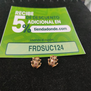 BROQUELES PAR ORO 14 K 2.9 GRMS (SEMINUEVO)