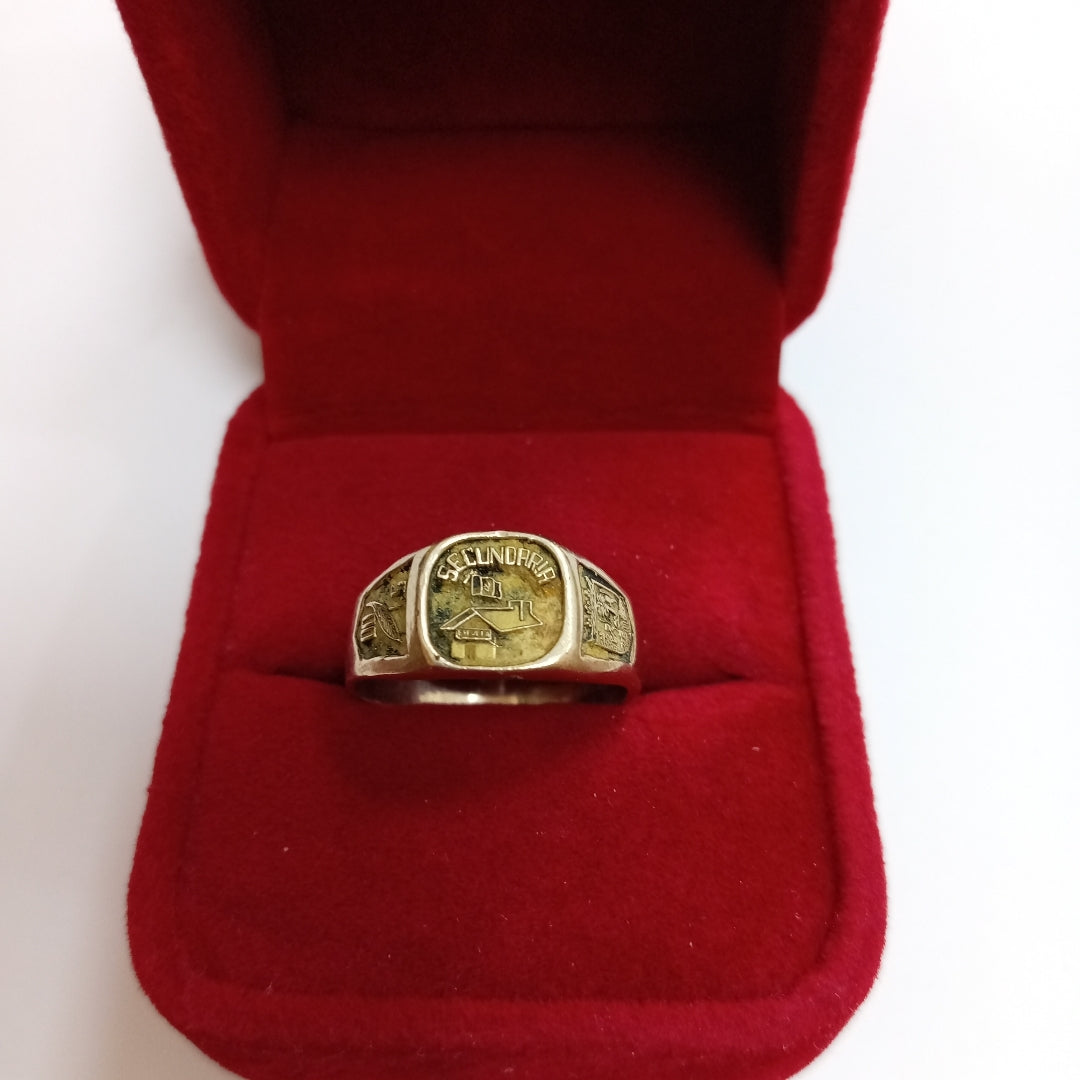 ANILLO DE GRADUACIÓN ORO 8 K 4,00 GRMS (SEMINUEVO)