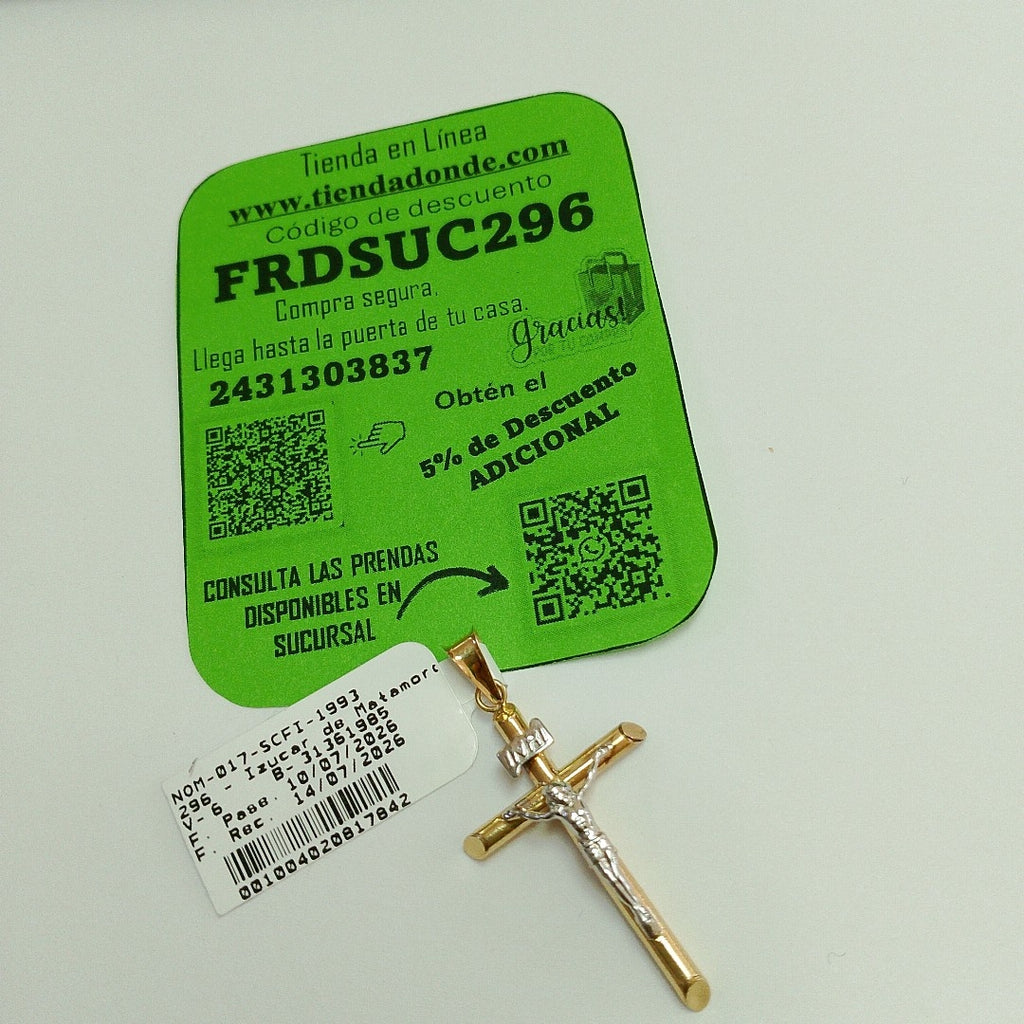 CRUCIFIJO ORO 14 K 1.2 GRMS (SEMINUEVO)