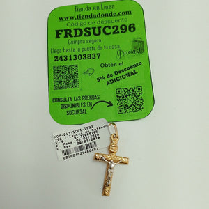 CRUCIFIJO ORO,ORO COMBINADO 10 K 1,50 GRMS (SEMINUEVO)
