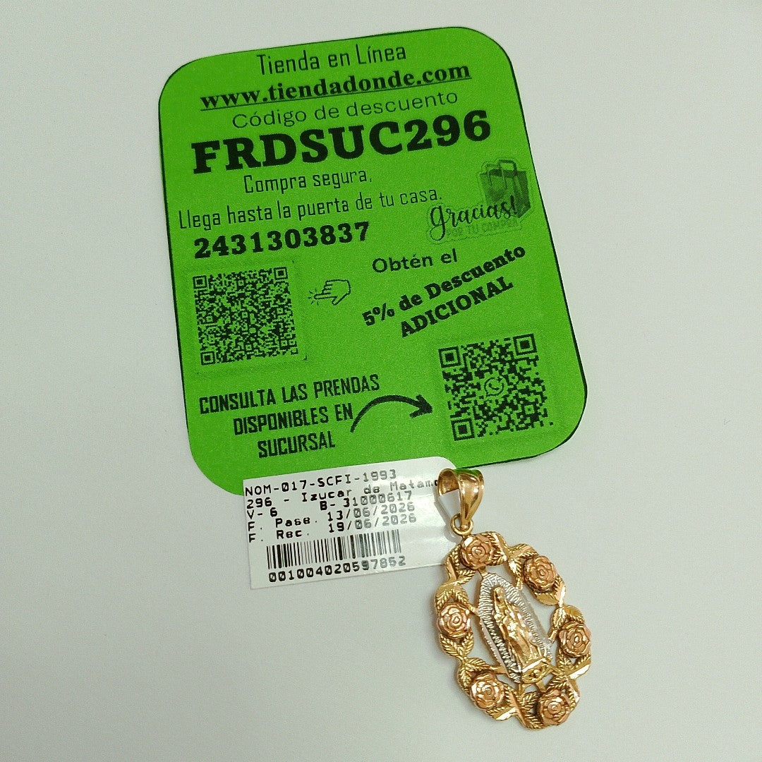 MEDALLA RELIGIOSA ORO 14 K 2.5 GRMS (SEMINUEVO)